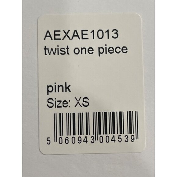 AEXAE Twist Swimsuit in Pink XSmall New Womens One Piece Swim - Picture 8 of 10